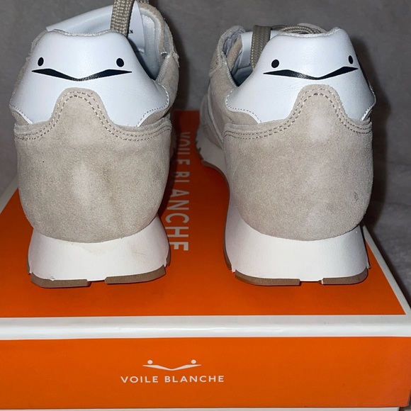 NWT VOILE BLANCHE JULIA Suede Sneakers in Beige - Picture 13 of 16